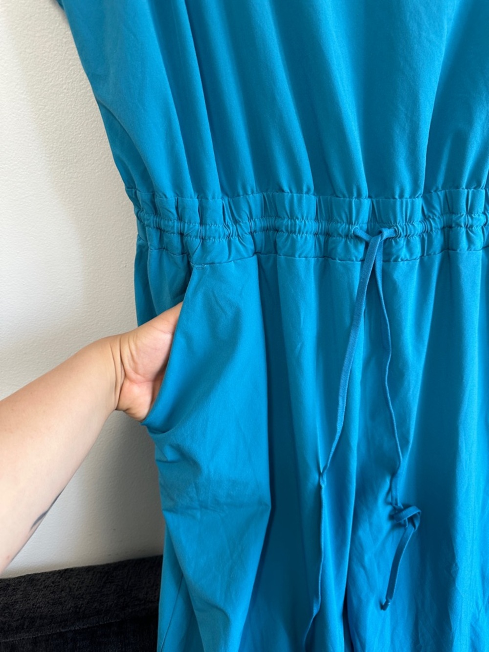 NWOT Athleta Balance Blue Sleeveless V-Neck Wide legs Jumpsuit 2X - Picture 3 of 8